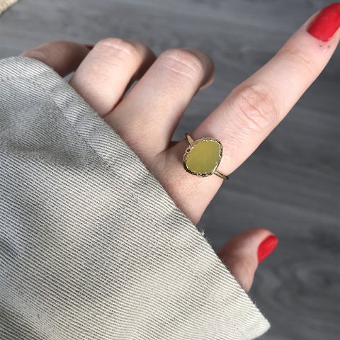 Lago Di Nemi 4 Agat Doğal Taş Yüzük