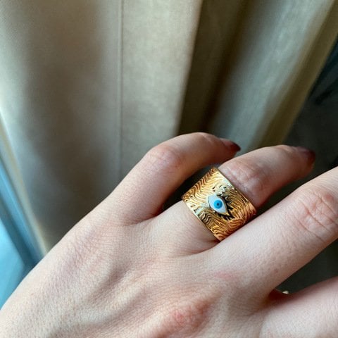 Kiklop Mineli Göz Yüzük