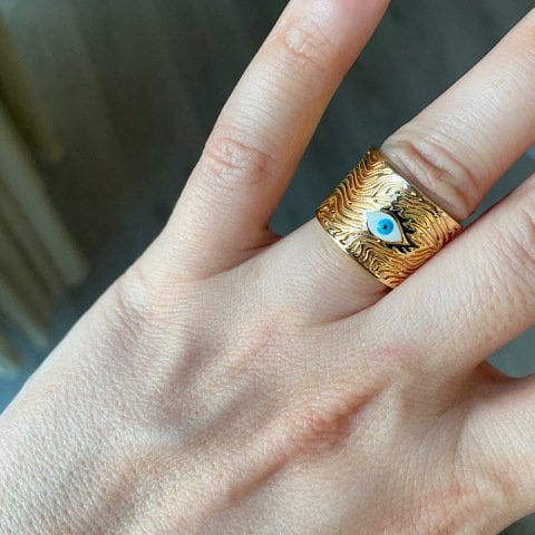 Kiklop Mineli Göz Yüzük