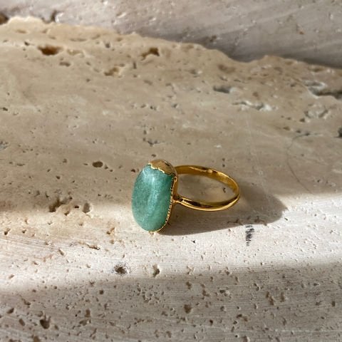 Asimetrik Aventurin Taş Yüzük