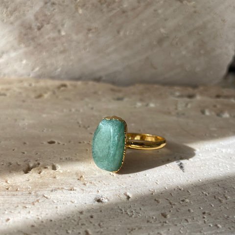 Asimetrik Aventurin Taş Yüzük