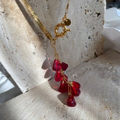 Nar Salkım Zincir Kolye