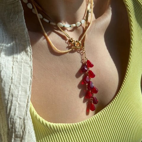 Nar Salkım Zincir Kolye