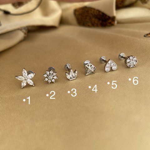 Piercing Düz Arkalı