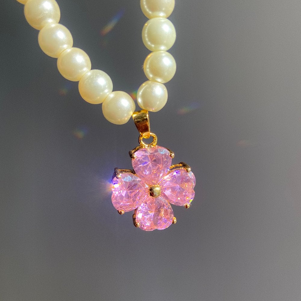 Barbie İncili Yonca Şans Choker