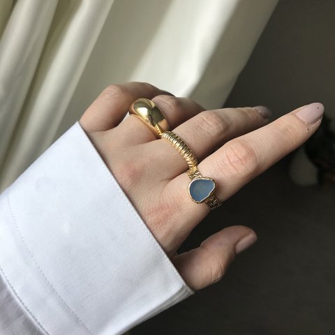 Ölü Deniz 2 Agat Doğal Taş Yüzük