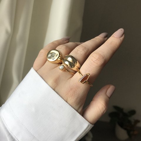 Kolezyum Agat Doğal Taş Yüzük