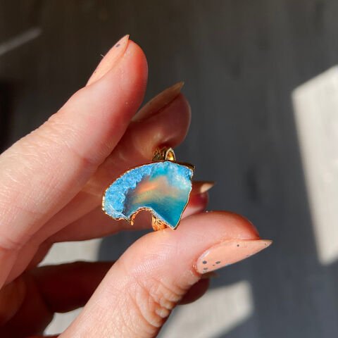 Mikonos 2 Agat Doğal Taş Yüzük