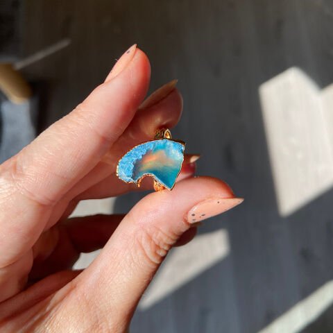 Mikonos 2 Agat Doğal Taş Yüzük