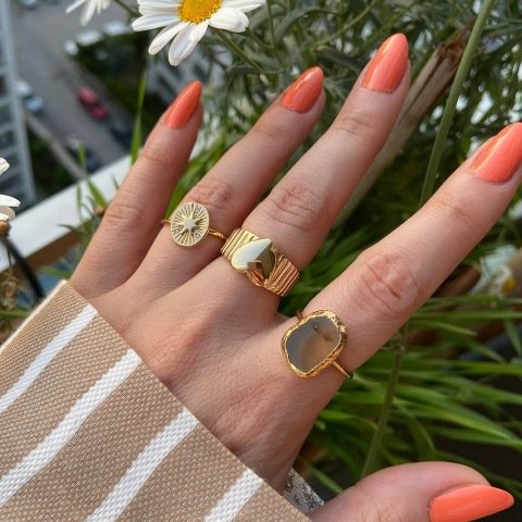 Abant 2 Agat Doğal Taş Yüzük