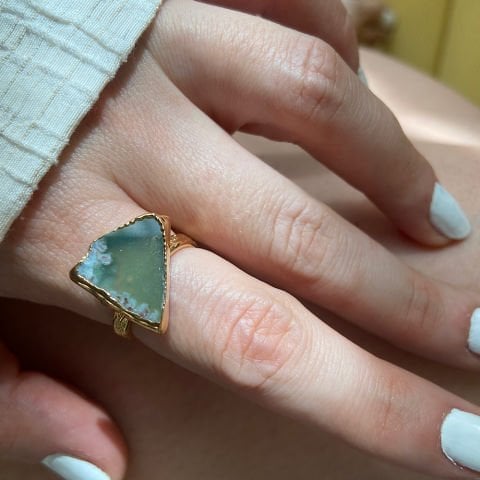 Tayland Agat Doğal Taş Yüzük