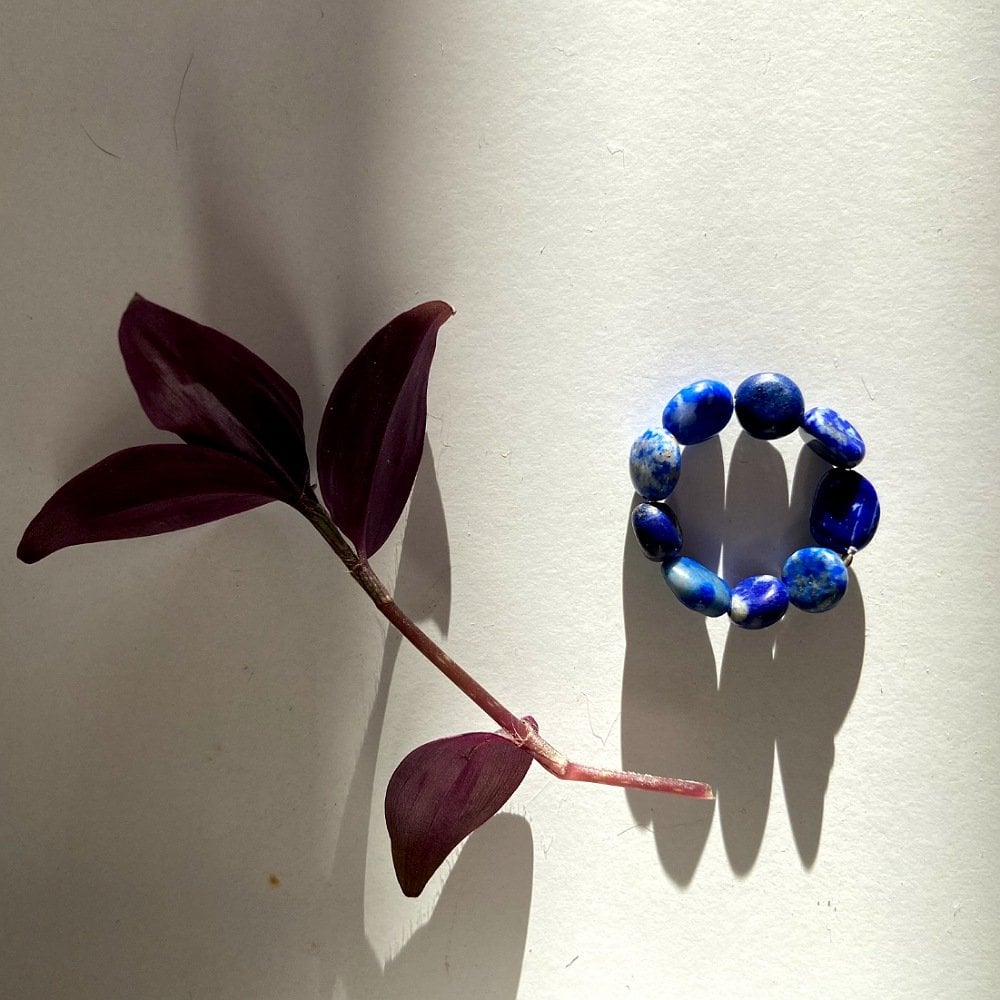 Lapis Lazuli Doğal Taş Yüzük