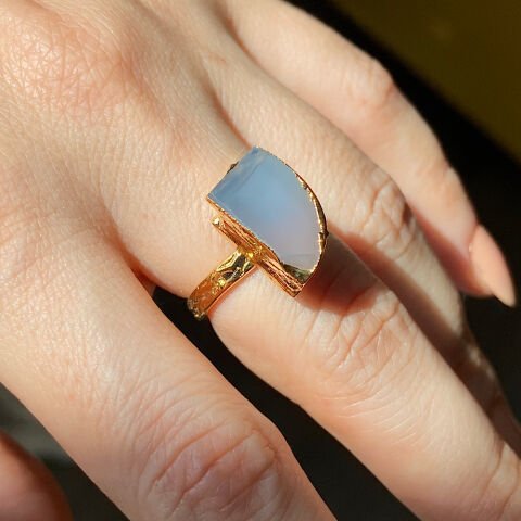 Alaska Agat Doğal Taş Yüzük