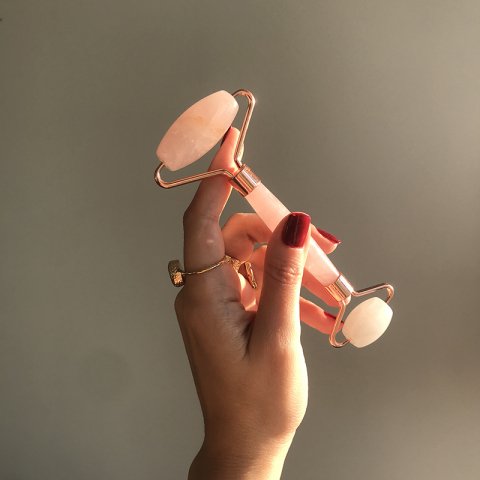 Pembe Kuvars Doğal Taş Face Roler