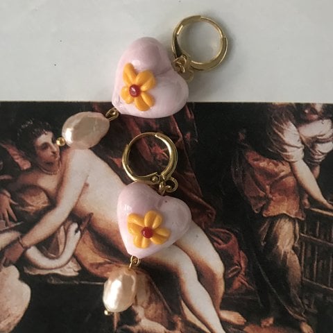 Heart Of Simonetta Pembe Küpe