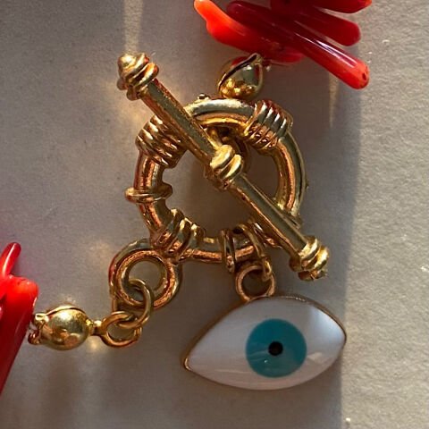 Kırmızı Mercan Göz Bileklik