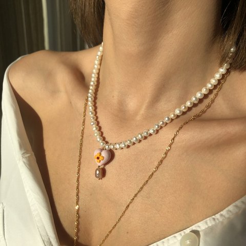 Heart Of Simonetta Pembe kolye