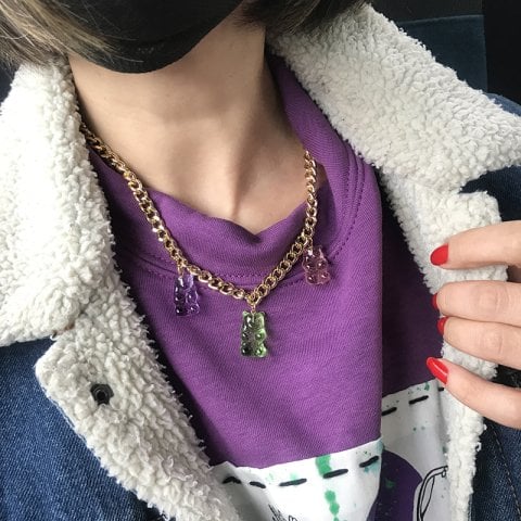 Üçlü Jelibon Kolye