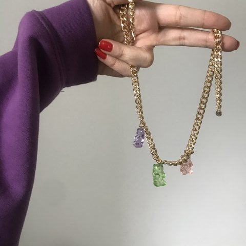 Üçlü Jelibon Kolye