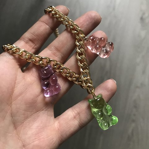 Üçlü Jelibon Kolye