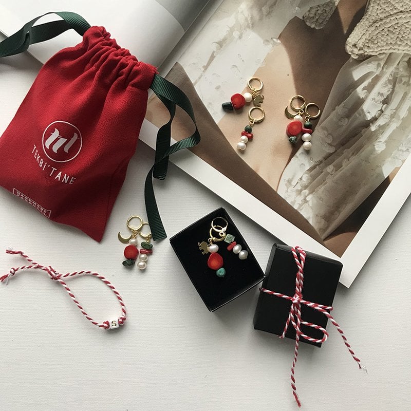 Christmas Şans Küpe