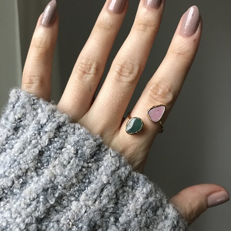 Amazon 2 Agat Doğal Taş Yüzük