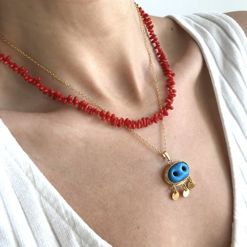 Minimal Mercan Kolye