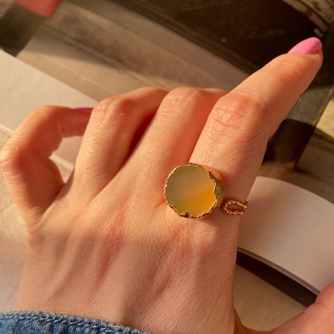 Patara Agat Doğal Taş Yüzük