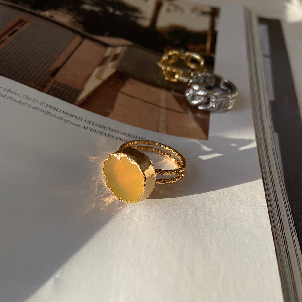 Patara Agat Doğal Taş Yüzük