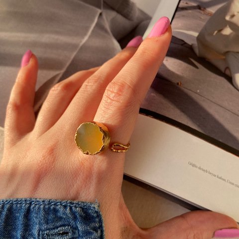 Patara Agat Doğal Taş Yüzük