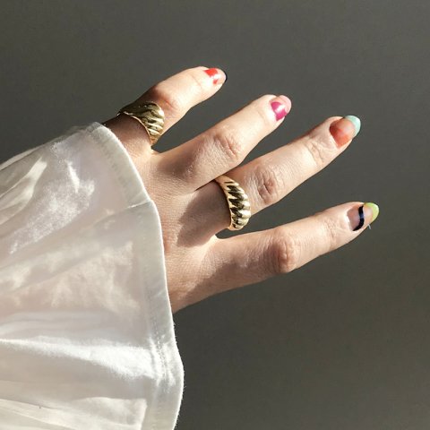 Burgu Yüzük Light Gold