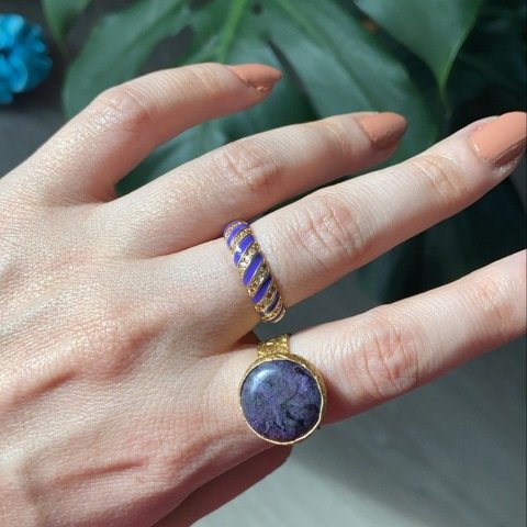 Taşlı Mineli Burgu Yüzük