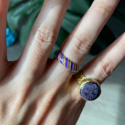 Taşlı Mineli Burgu Yüzük