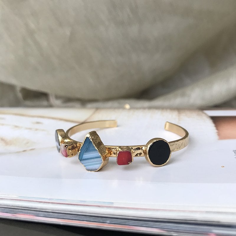 Mikonos Agat Doğal Taş Bileklik