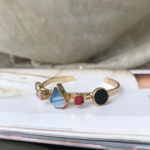 Mikonos Agat Doğal Taş Bileklik