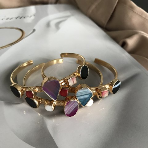 Mikonos Agat Doğal Taş Bileklik