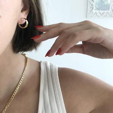 Vintage Minimal Küpe