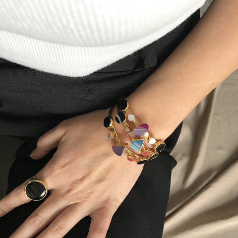 Procida Agat Doğal Taş Bileklik