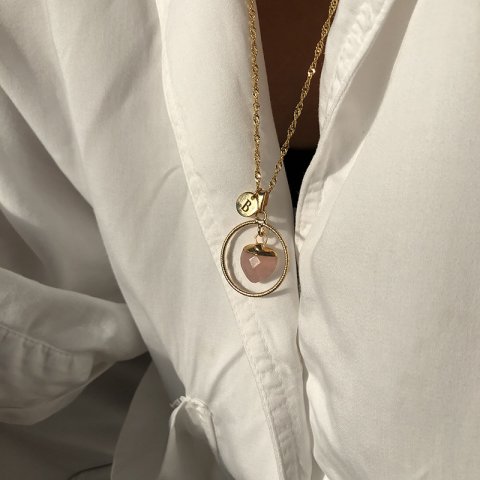 Ring Of Heart Doğal Taş Kolye