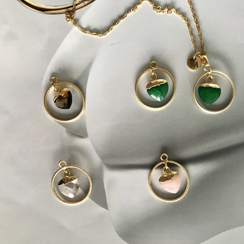 Ring Of Heart Doğal Taş Kolye