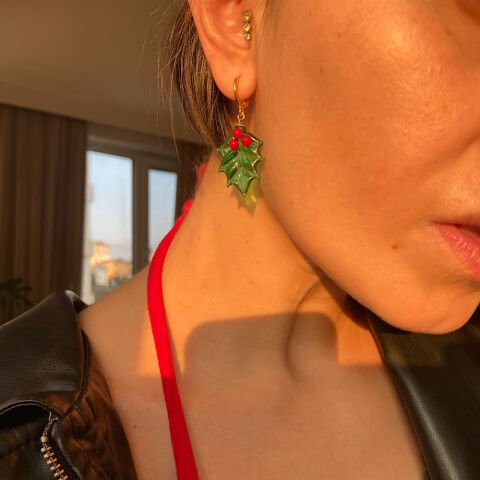 Kokina Murano Cam Küpe