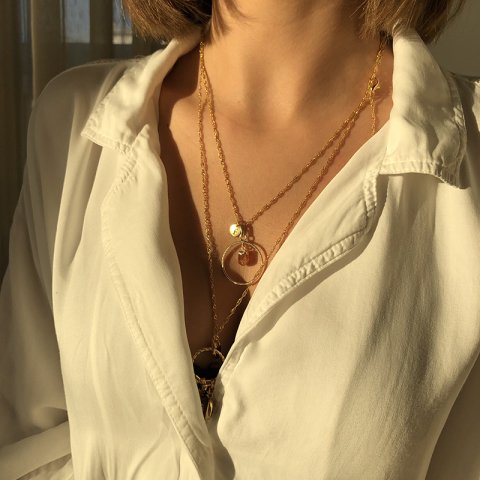 Sitrin Doğal Taş Kolye