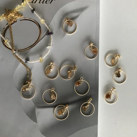 Sitrin Doğal Taş Kolye