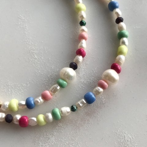 Colorfull Pearl Kolye
