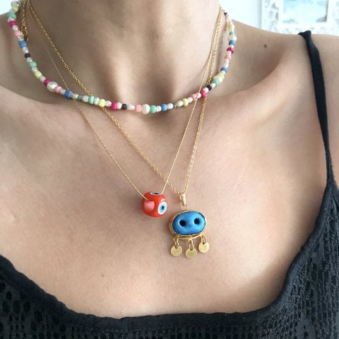 Colorfull Pearl Kolye