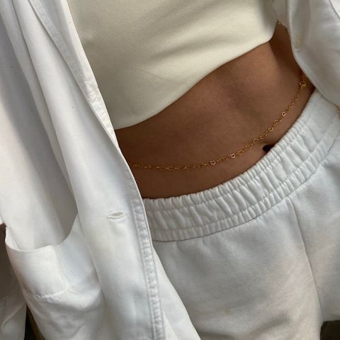 Kalpli Bel Zinciri Narlı