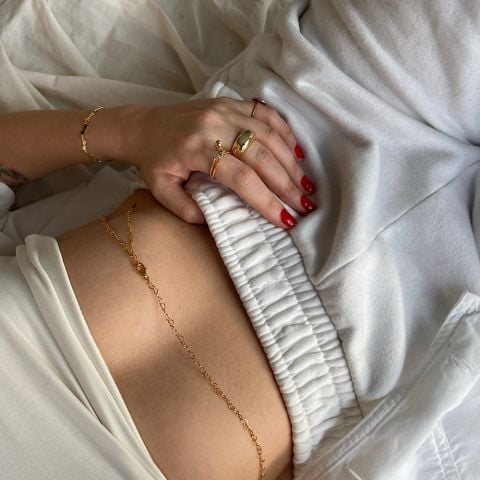 Kalpli Bel Zinciri Narlı