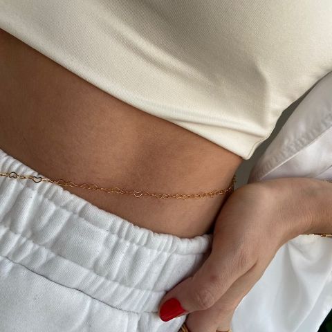 Kalpli Bel Zinciri Narlı