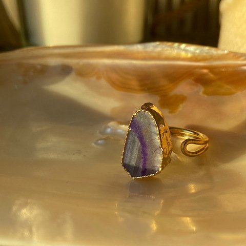 Le Spezia 4 Agat Doğal Taş Yüzük