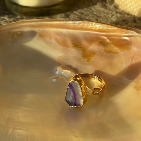 Le Spezia 4 Agat Doğal Taş Yüzük